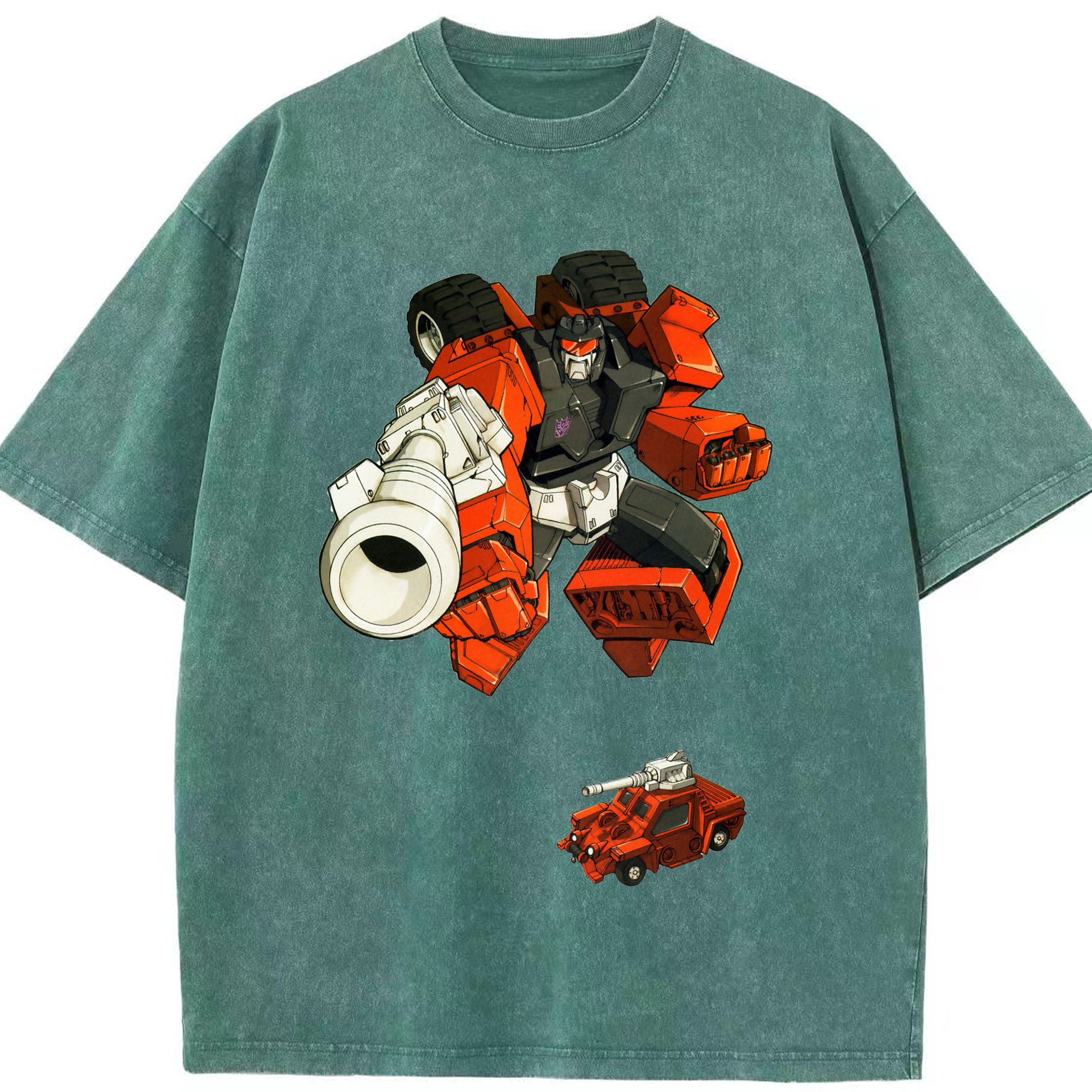 （画像用）  綿100% ヴィンテージ風 半袖Tシャツ（フロントプリント）